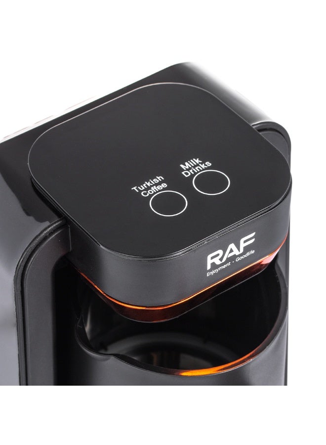 RAF آلة صنع القهوة RAF سعة 280 مل محمولة كهربائية، نظام تخمير سريع 500 واط، عملية لمسة واحدة، مثالية للمنزل، المكتب، السفر، الإسبريسو، القهوة السوداء ومشروبات الحليب - Image 4